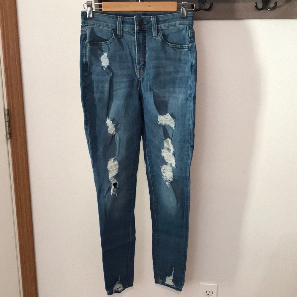Sol jeans, blue, hi rise, curvy, jeggings, size 9/29W